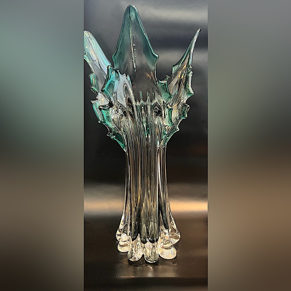 Vintage glass vase.